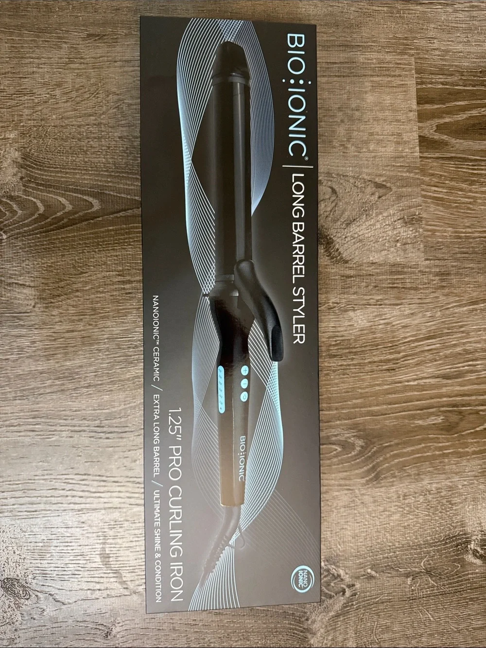 New bio ionic Long Barrel Curling Iron size 1.25”